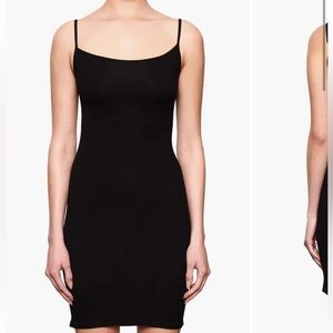 SKIMS Soft Lounge ribbed stretch-modal mini dress - Onyx